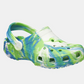 210718-4TL CROCS Kids Clogs Glow Marbled Prep Blue/ Multi