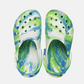 210718-4TL CROCS Kids Clogs Glow Marbled Prep Blue/ Multi