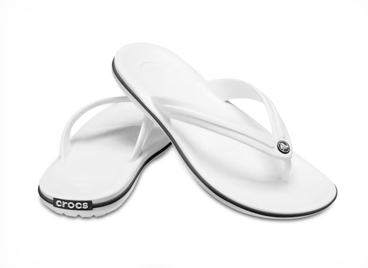 11033-100   CROCS Crocband Flip White