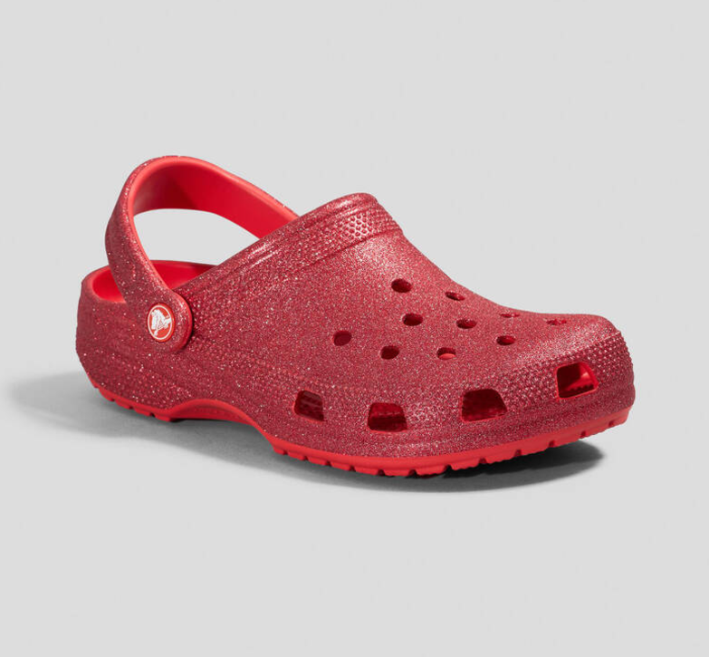 2059426ZR CROCS Classic Cherry Glitter Clog Cherry Red