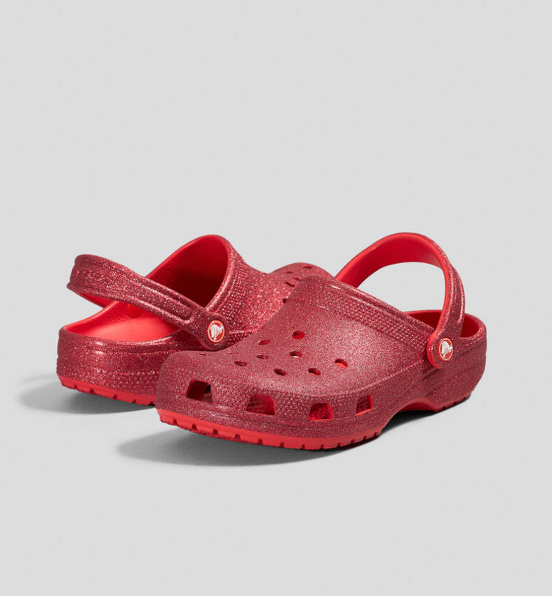 2059426ZR CROCS Classic Cherry Glitter Clog Cherry Red