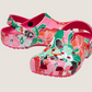 209839-6ZQ CROCS Classic Woodcut Floral Dragonfruit
