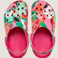 209839-6ZQ CROCS Classic Woodcut Floral Dragonfruit
