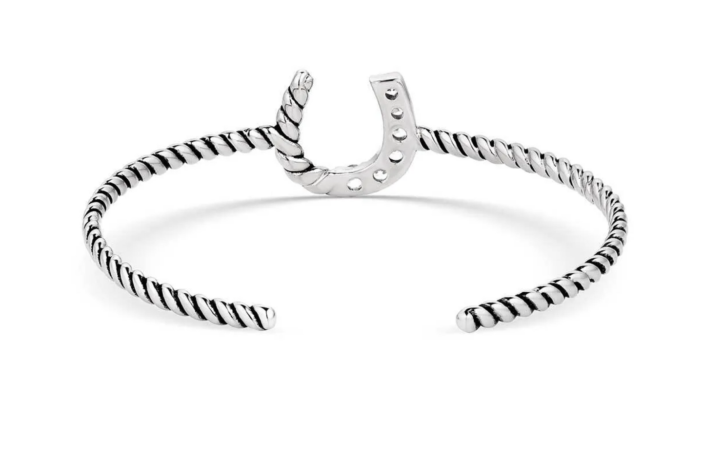 BC5969 Montana Silversmiths Roping Luck Cuff Bracelet