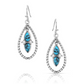 ER5956 Montana Silversmiths Moonlit Ocean Turquoise Earrings