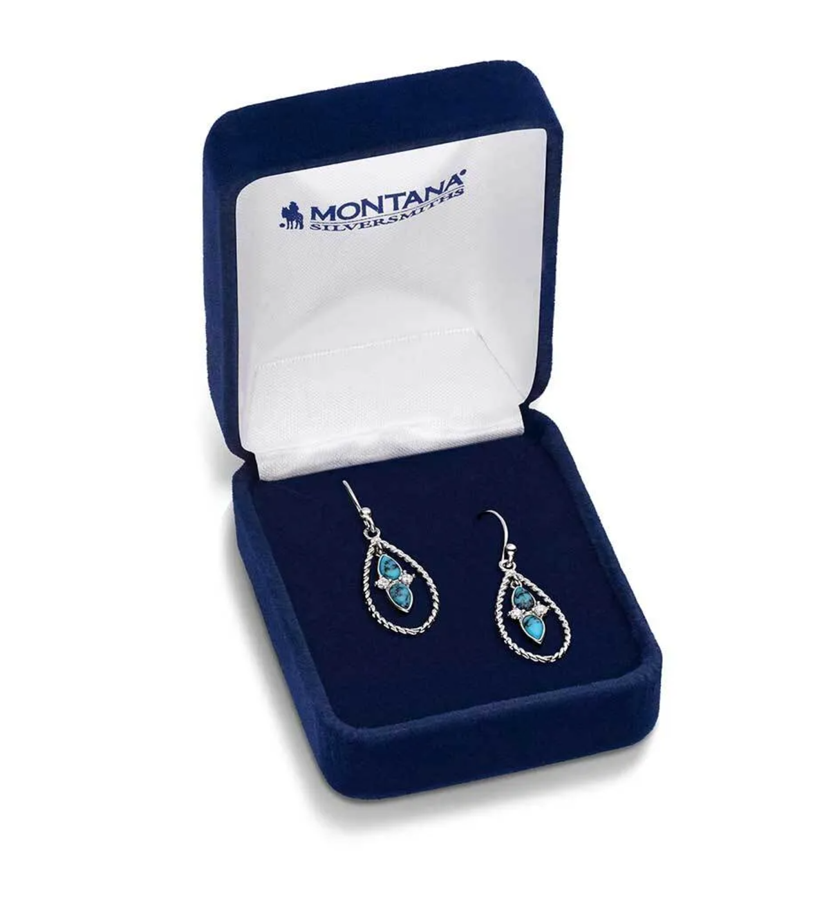 ER5956 Montana Silversmiths Moonlit Ocean Turquoise Earrings