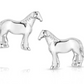 QER5972 Montana Silversmiths Quarter horse earrings