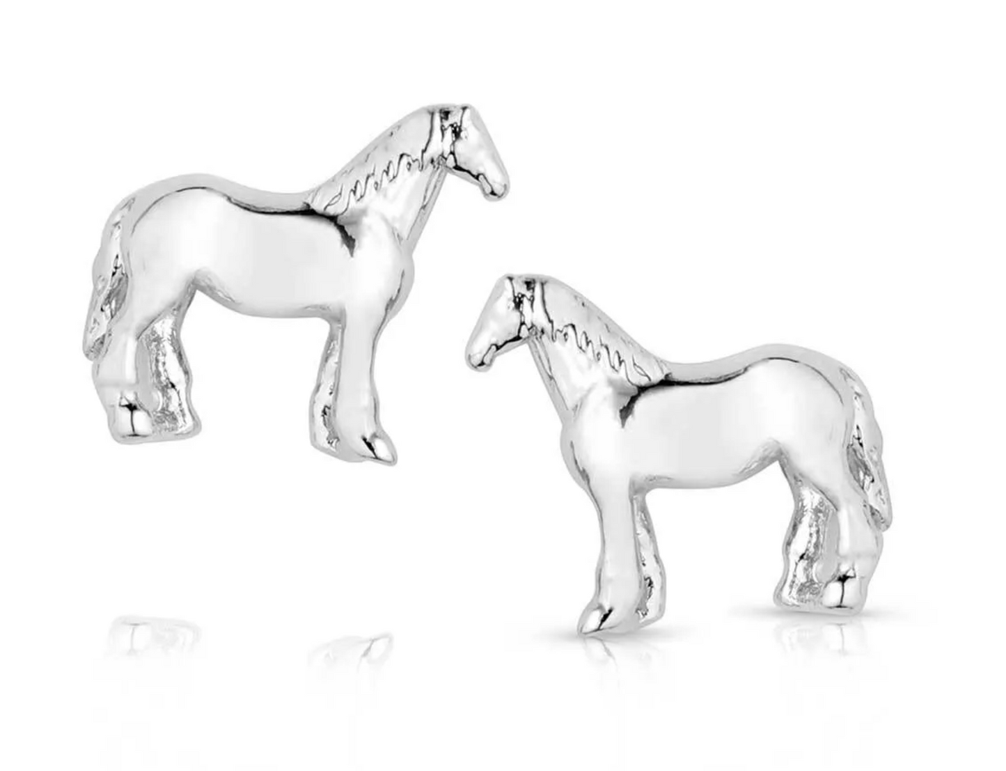 QER5972 Montana Silversmiths Quarter horse earrings