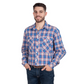 MWLS2494 Just Country Austin Long Sleeve Full Button Solid Work shirt - Blue/ Red Plaid