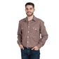 MWLS2492 Just Country Men's Austin Long Sleeve Full Button work shirt Chocolate Check