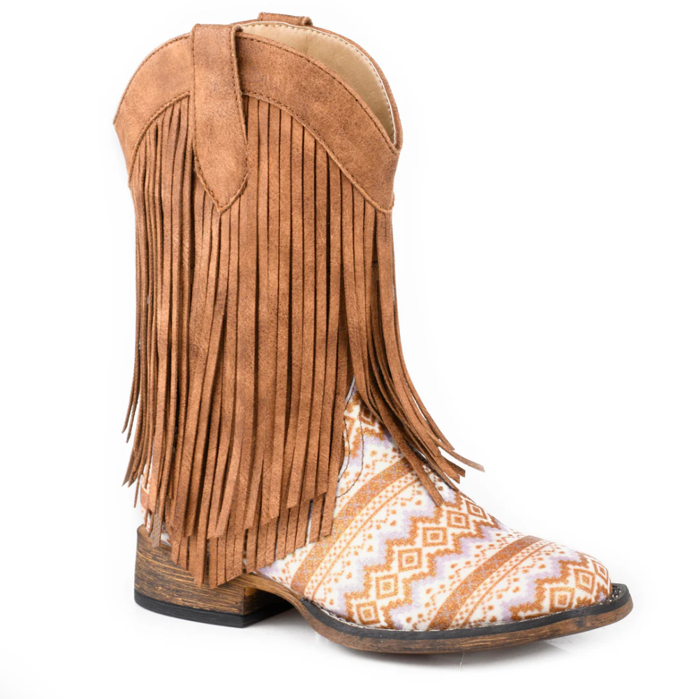 09-018-1903-3503 Roper Kids Double Fringe Tan