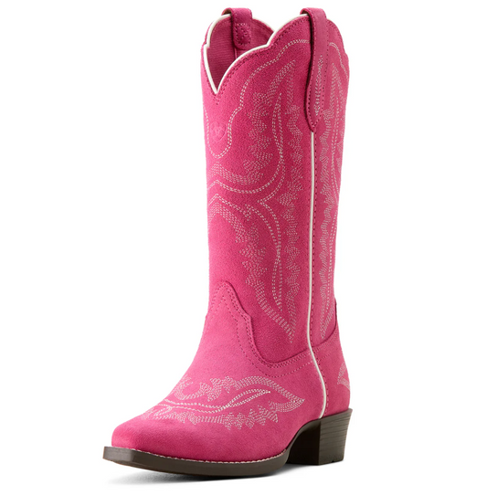 10053780 Ariat Youth Casanova Haute Pink Suede