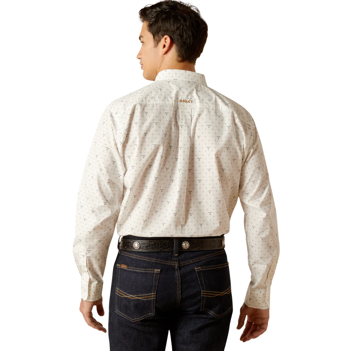 10051262 Ariat Men's Edmond Shirt LS White