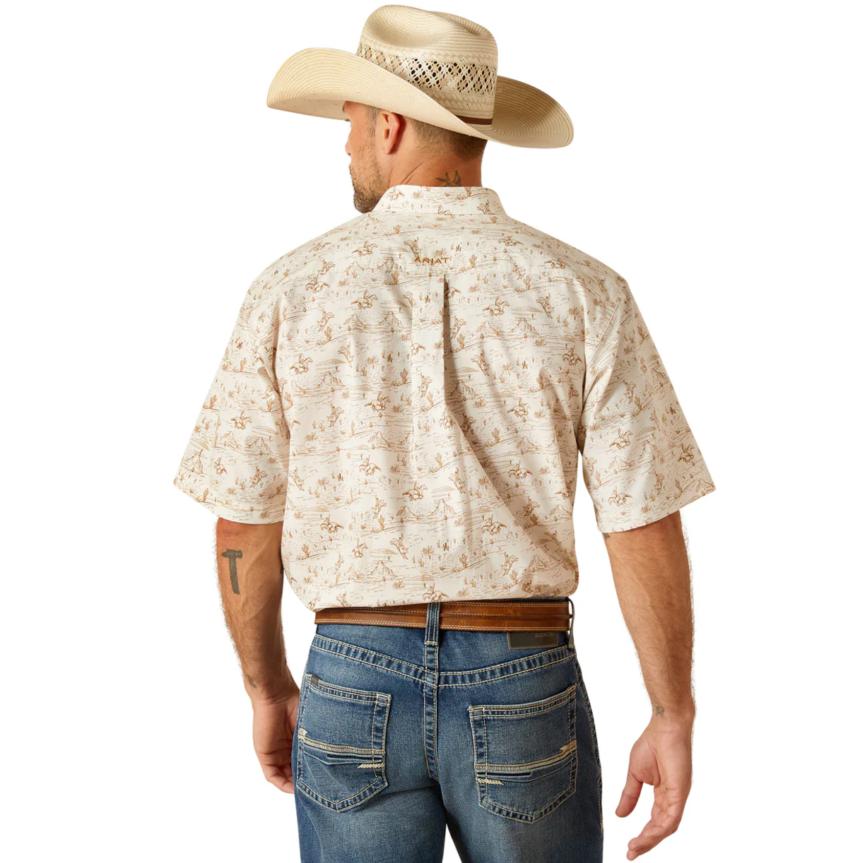 10051258 Ariat Men's Edison SS Shirt Tan