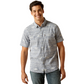 10051540 Ariat Men's Mack Modern SS Shirt Chambray Blue