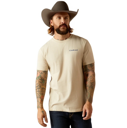 10052503 Ariat Men's Stamped Seal SS Tee Natural