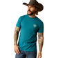 10052036 Ariat Men's Stacks SS Tee Black Heather