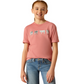 10052539 Ariat Girls Mini Cow Squad SS Tee Dusty Rose