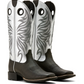 10053729 Ariat Women's Round Up Ryder Dark Brown/ Antique Silver   C Width