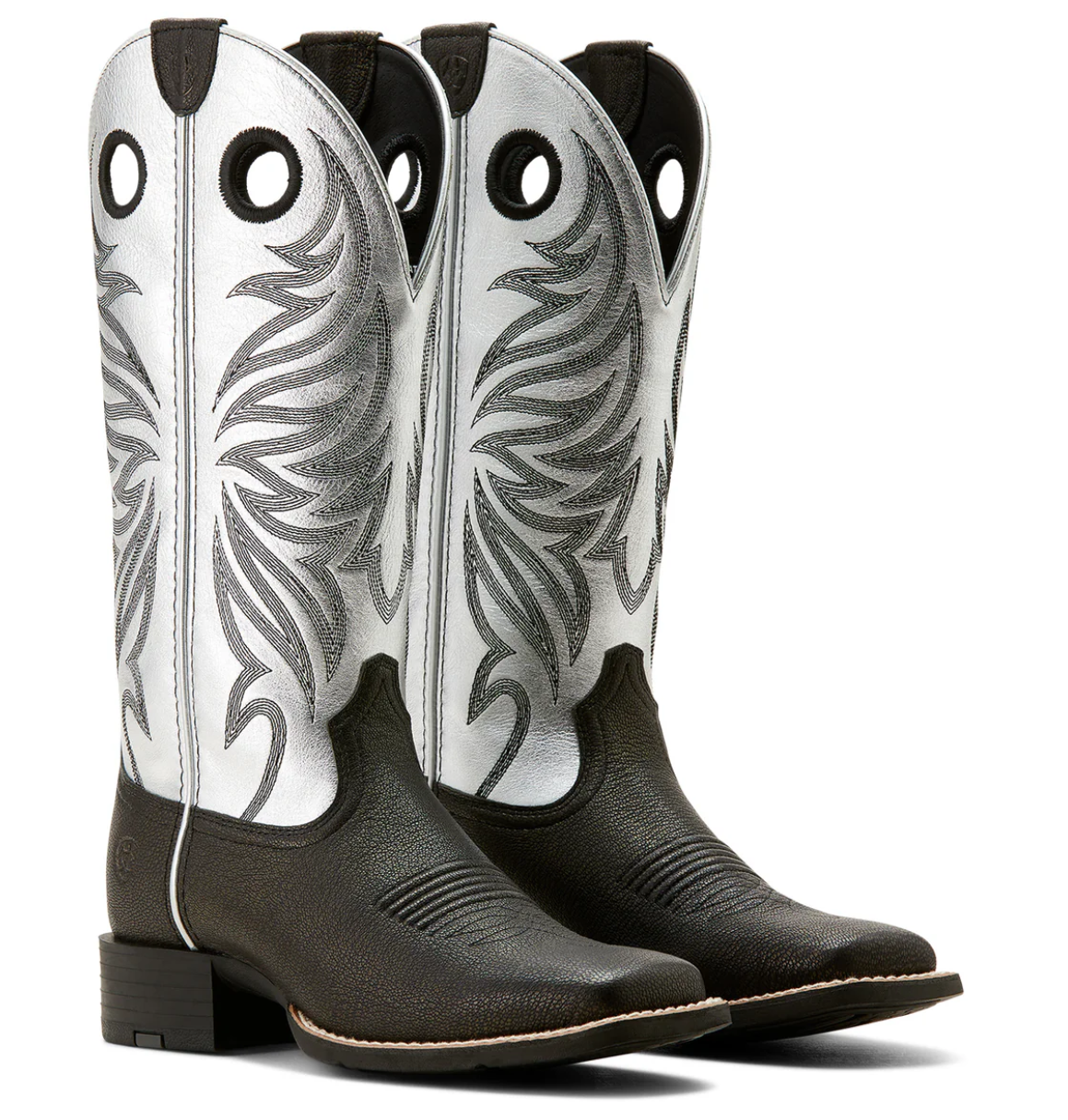 10053729 Ariat Women's Round Up Ryder Dark Brown/ Antique Silver   C Width