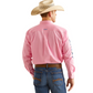 10051336 Ariat Men's Team Logo Twill LS Shirt Pink/ Diretoire Blue