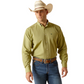 10051325 Ariat Men's Wrinkle Free Solid Pinpoint Oxford LS Shirt Sycamore