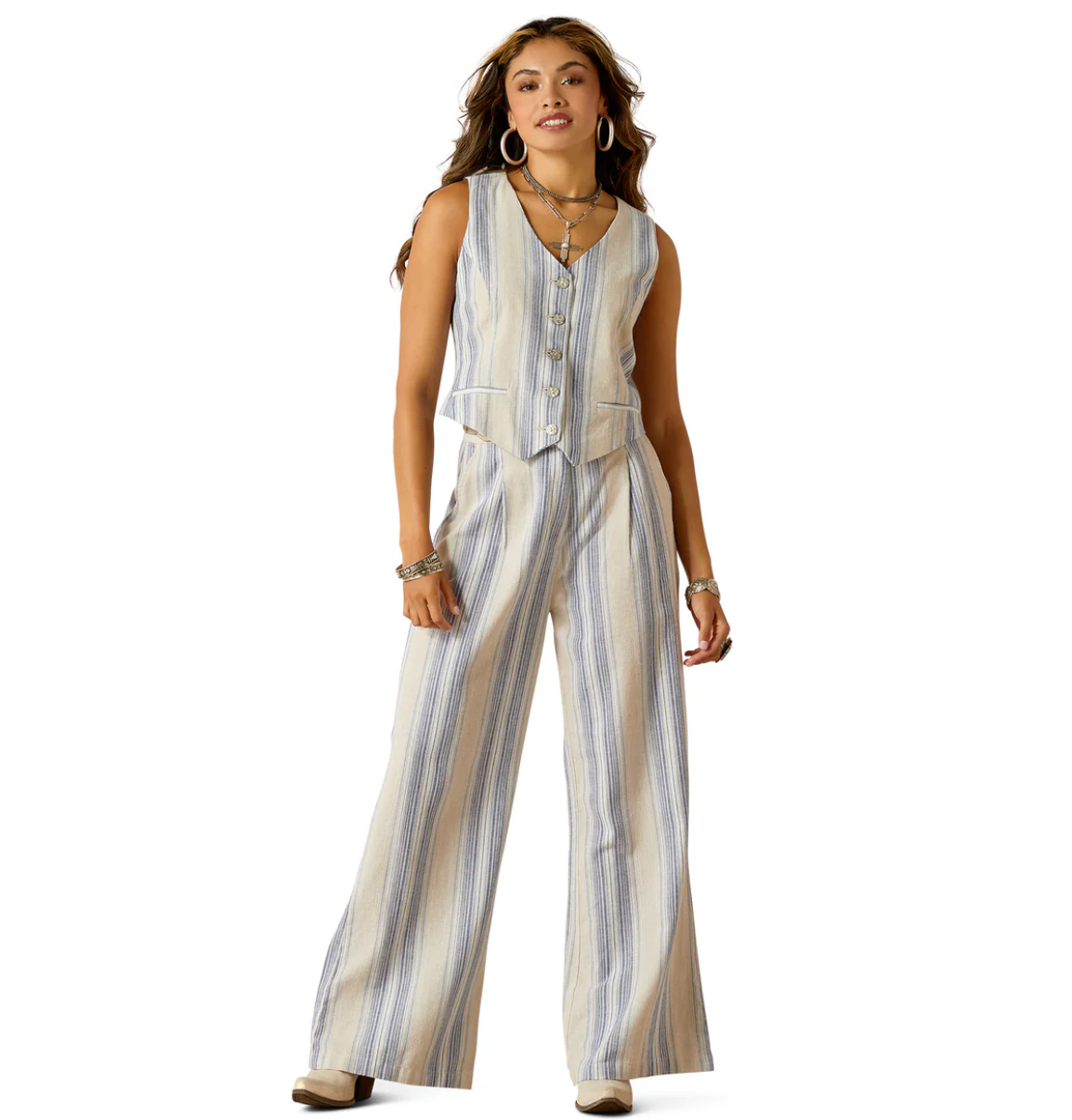 10051465 Ariat Women's Butler Pant Sky Stripe