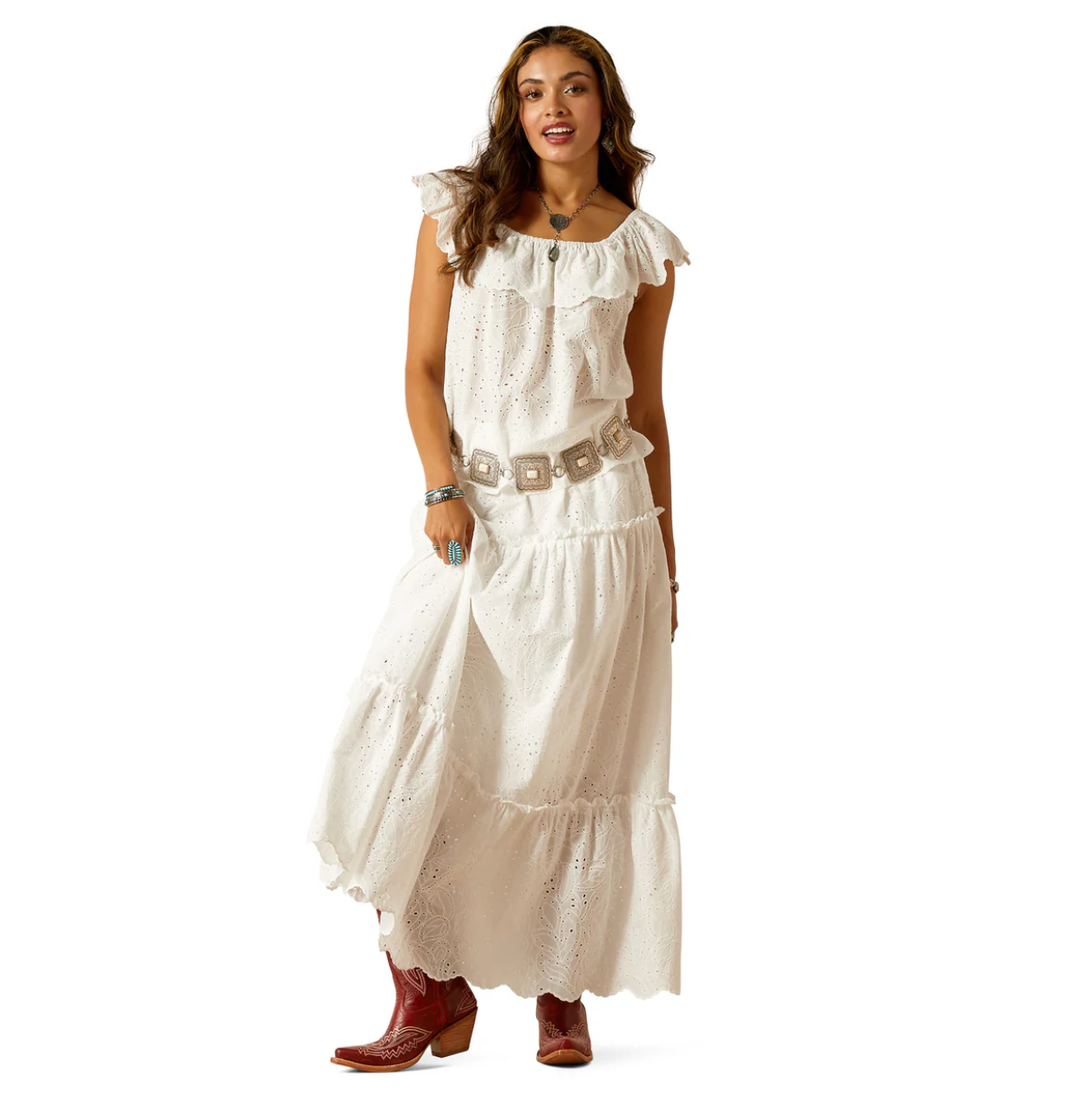 10051286 Ariat Women's Belle Skirt Cloud Dancer