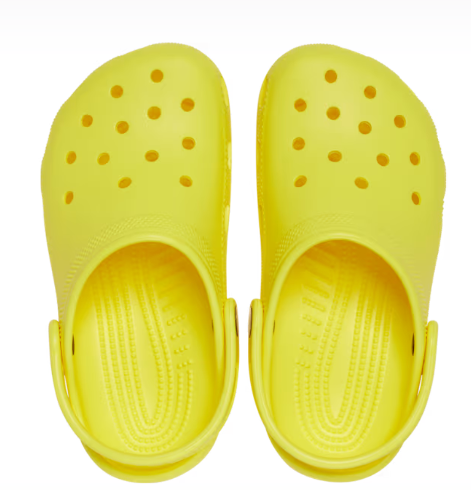 206991-77J     CROCS Kids Clogs Cyber Yellow