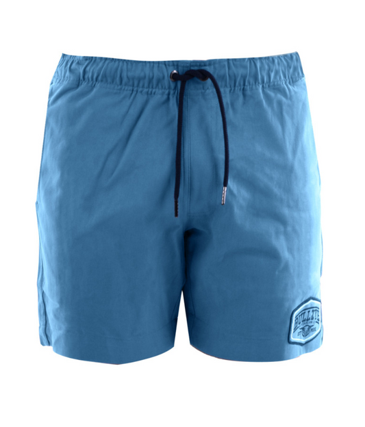 BCP1309110 Bullzye Mens Black Rugger Shorts Heritage Blue