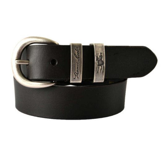 TCP7920BEL Thomas Cook Kids Silver twin keeper belt Black