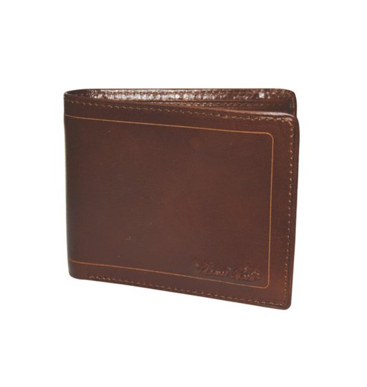 TCP1903WLT Thomas Cook Leather Edged wallet Light Brown