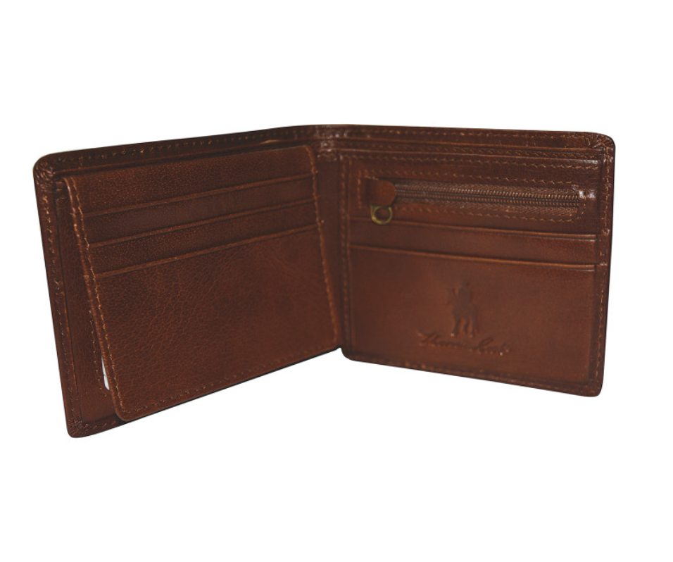 TCP1903WLT Thomas Cook Leather Edged wallet Light Brown