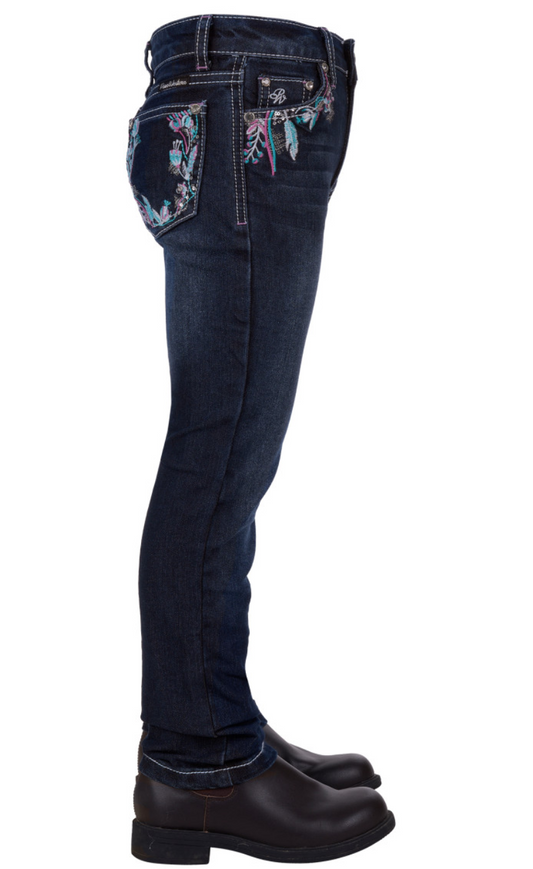 PCP5200158 Pure Western Girls Madison Slim Leg Jean