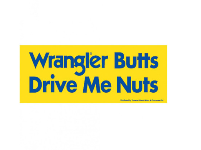 STICKERS Wrangler Butts Drive me Nuts Sticker