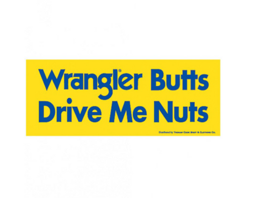 STICKERS Wrangler Butts Drive me Nuts Sticker