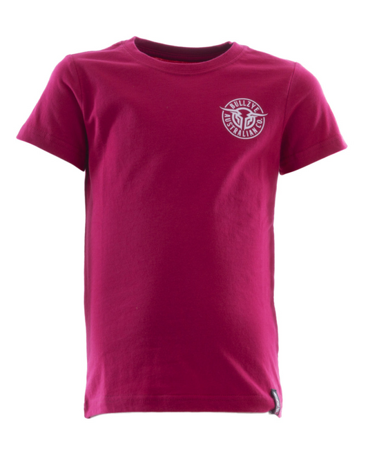 BCP3503002 Bullzye Boys Bullring SS Tee Berry