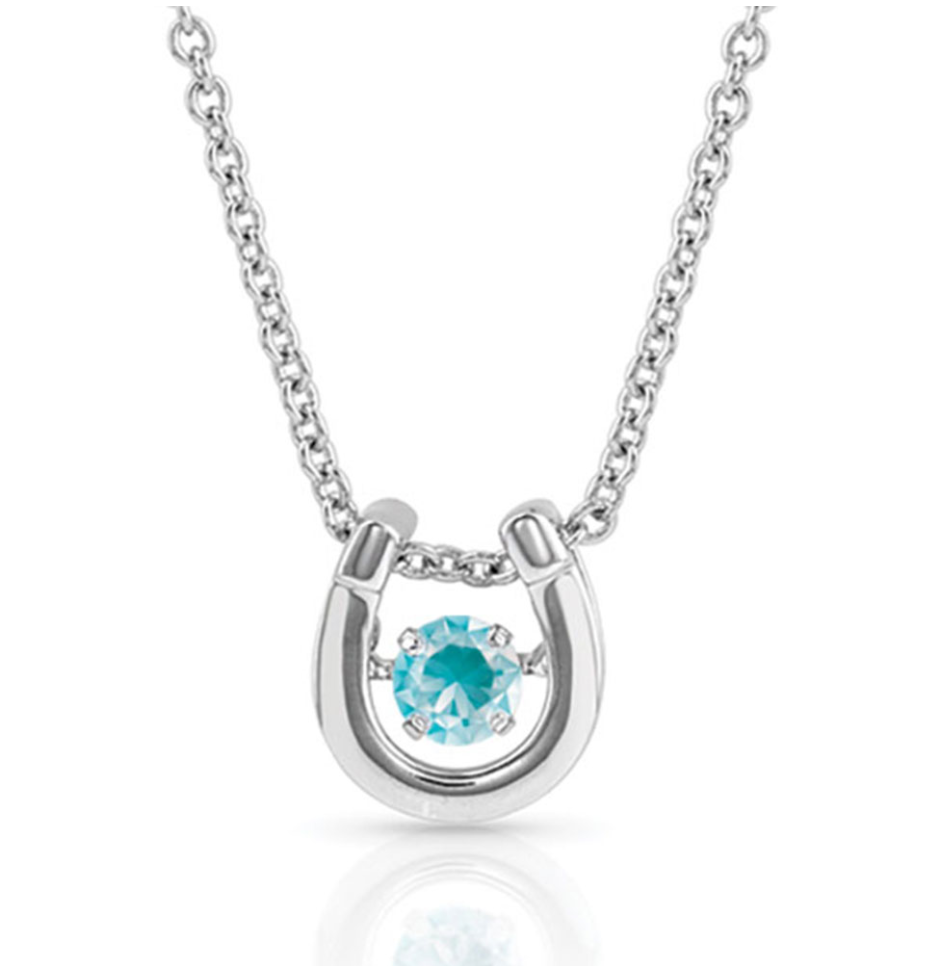 NC4742-DEC Montana Silversmiths Birth Stone Necklace December