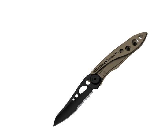 YL832615 Leatherman Skeletool Folding Pocket Knife-Coyote Tan