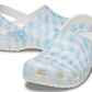 211006-16S CROCS Classic Gingham Clog White & Blue