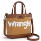 WG142-2005 Wrangler Canvas Mini Top Handle Tote//Crossbody - Brown