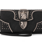 MW1282-W018 Montana West Buckle Collection Wallet-Black