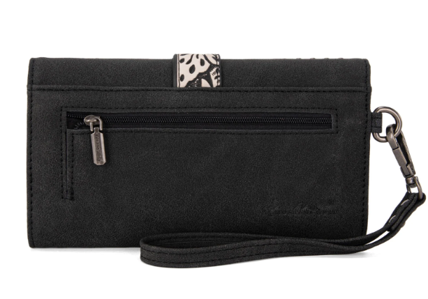 MW1282-W018 Montana West Buckle Collection Wallet-Black