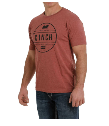 MTT1690466 Cinch Men's Tee- Rust