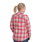 50502253 Just Country Women's Brooke Work Shirt Flannel Pink/ Chocolate Stone