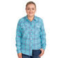 50502254 Just Country Women's Brooke Work Shirt Flannel Turquoise