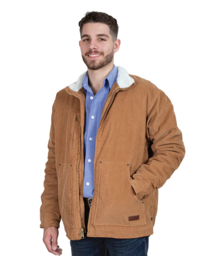 MWOJ2500 Just Country Men's Diamantina Sherpa Corduroy Jacket Caramel