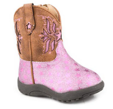 09-016-1900-3619 Roper Infant Starlet Pink Glitter/Brown