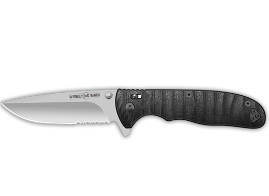 KWB51-002 Whiskey Bent Pocket Knife Single Blade 60/40