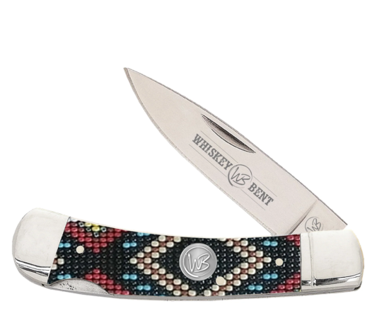 KWB13-04 Whiskey Bent Trapper Pocket Knife Single Locking Blade